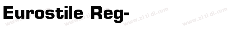 Eurostile Reg字体转换